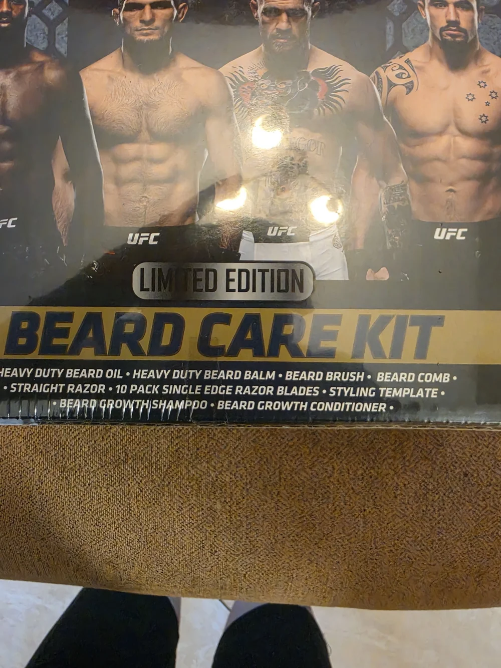 UFC Limited Edition Beard Care Kit - Black & Gold